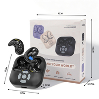 Écouteurs Bluetooth Ergonomiques 2026 avec Télécommande Intelligente pour le Sommeil, Mini Intra-Auriculaires Sans Fil 5.4 avec Contrôle Tactile et Indicateur LED