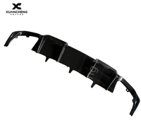 Kit carrosserie Perfiply en fibre de carbone véritable, style K, diffuseur de pare-chocs arrière avec éclairage LED pour Audi A6 S6 C7 C7.5 2012-2015