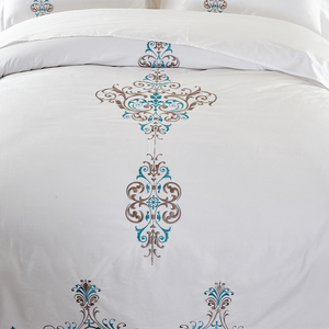Parure <span class=keywords><strong>de</strong></span> <span class=keywords><strong>lit</strong></span> <span class=keywords><strong>de</strong></span> luxe quatre pièces 1,2 m blanche, 300 fils, en tissu teint, broderie, pour hôtel, draps et housses <span class=keywords><strong>de</strong></span> <span class=keywords><strong>couette</strong></span> - Product Image 6