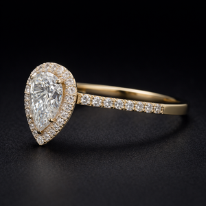 Anillo de dos tonos con diamantes brillantes para mujer, con un diseño elegante y lujoso, accesorio de joyería fina para boda, compromiso, aniversario - Product Image 2