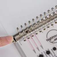 Carnet de notes A5/B5 rechargeable avec anneaux, 20/26 anneaux, pour bullet journal, voyages, études et bureau