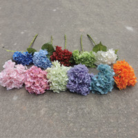 Bunga Buatan 3D Real Touch Latex Hydrangea Tulip Butterfly Orchid Rose Buket Bunga Mawar Real Touch dari Sutra untuk Dekorasi Rumah
