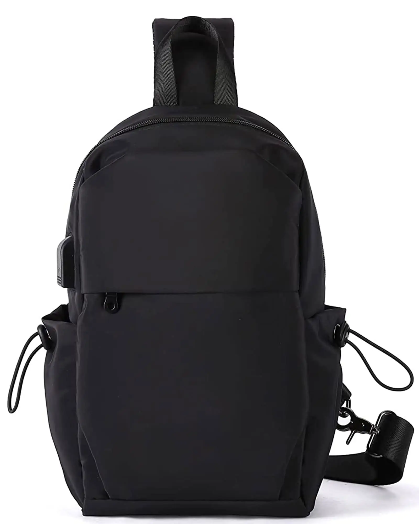 Custom nylon sling chest shoulder bag for outdoor sports travel fashion backpack bag
