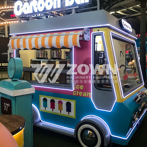 Factory Direct Customized Food Cart Durable Mobile Concession Cart with <b>Canopy</b> for Food Vendor - Product Image 4