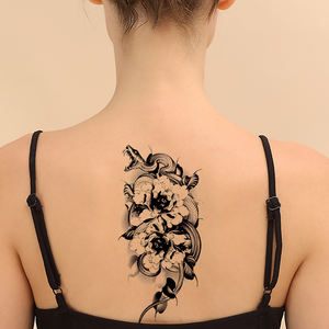Usine OEM nouveau style serpent <span class=keywords><strong>fleur</strong></span> populaire écologique étanche amovible temporaire <span class=keywords><strong>tatouage</strong></span> autocollant luxe Body Art <span class=keywords><strong>bras</strong></span> arrière - Product Image 4
