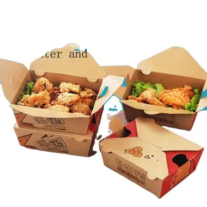 Bán Hot Nhà Máy Bán Buôn Bánh Hamburger Bao Bì Tùy Chỉnh Kích Thước Thiết Kế Dịch Vụ In Ấn Giấy Burger Box Hamburger Thùng Carton