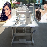 Vente Chaude Machine Industrielle à Coudre à Aiguille Unique pour la Fabrication de Perruques en Cheveux Naturels, avec Tête Sphérique