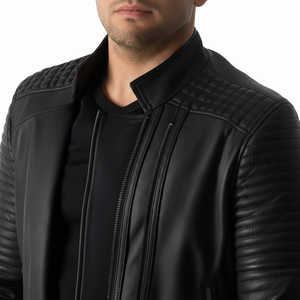 แจ็คเก็ตหนังแท้ผู้ชายสไตล์ที่ดีที่สุด ยอดนิยม ระบายอากาศได้ดี สั่งทำได้ สะดวกสบาย ขายส่ง ปรับแต่งได้ - Product Image 1