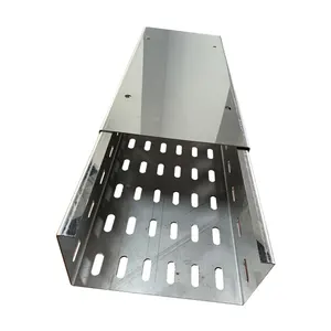 China Supplier 200mm Wide Stainless Steel Perforated Type Under Desk Cable Management Tray