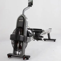 Rameur à Air Commercial SR Modèle 6100 Professionnel avec Écran LCD, Résistance au Vent Multi-Niveaux, Cardio Complet pour Studio
