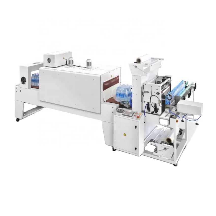 Pe Shrink Film Wrapping Machine with Shrink Tunnel Sleeve Shrink Bundle Wrapping Machine Pure Water Bottles Packaging Machine