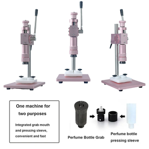 เครื่องปิดฝาขวดแบบตั้งโต๊ะ คู่มือการใช้งานสำหรับขวดน้ำหอม ขนาด 13-20 มม. เครื่องมือจีบฝาอลูมิเนียมและพลาสติก - Product Image 2
