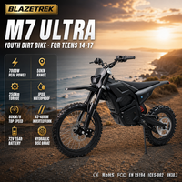 Moto Cross Électrique Tout-Terrain 72V 7000W de Pointe à Moteur Central 25AH GCC DOC UKCA pour Adolescent Moto Cross Enduro IPX6 Vente en Gros Usine OEM