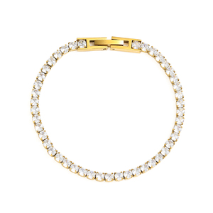 Fenny High End Luxo Permanente Zirconia Pave Colar Tendência Para As Mulheres Pronto Para Enviar Jóias De Aço Inoxidável Atacado - Product Image 3