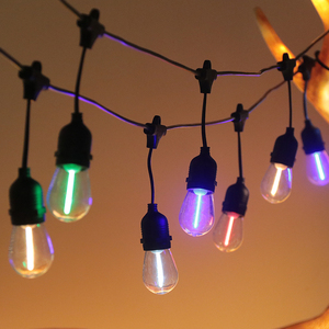 Hight chất lượng không thấm nước Hight Độ sáng mở rộng 4 bộ nhiều màu S14 LED bóng đèn chuỗi ánh sáng - Product Image 5