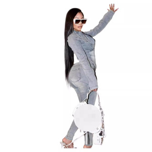Женский Джинсовый комплект с логотипом - Product Image 3