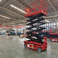 Plateforme de travail élévatrice mobile hydraulique à ciseaux autopropulsée électrique pour l'entretien aéroportuaire