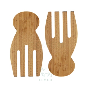 ชุดชามสลัดทำจากไม้ไผ่พร้อมช้อนส้อมชามสลัดและซุปผลไม้ - Product Image 5