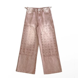 Jeans Vintage Americani di Alta Qualità, Pantaloni Lunghi Dritti da Donna, Jeans <span class=keywords><strong>Boyfriend</strong></span> con Stampa in Rilievo - Product Image 6