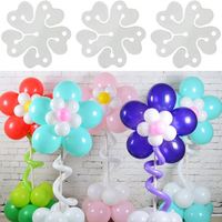 Clips à ballons portables en forme de fleur 6,5 cm*6,5 cm – Support pour décorations de mariage, de remise de diplôme, d'anniversaire et de baby shower
