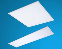 Plafonnier LED plat 600x600 pour plaque de plâtre, grille, température de couleur 4000K/6500K, design moderne et épuré pour bureau