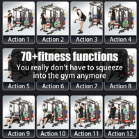 WENDY Cadre de portique Équipement de fitness Multi-fonctionnel Smith Machine Squat Banc de presse Cadre Équipement Entraîneur complet
