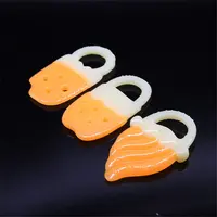 Food Grade Silikon Beißring Eis Form Baby Zahnen Spielzeug