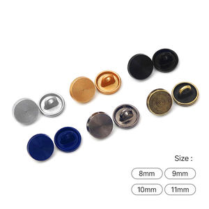 Mini maglia in lega di zinco blazer Coart smoking Custom in metallo abbigliamento cucito gambo 8mm 9mm 10mm 11mm piccolo pulsante per i vestiti - Product Image 4