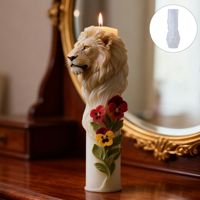 Neue Exklusive Europäische 3D-Löwen-Kerzenform aus Silikongel für DIY Aromatherapie, Gips und Kuchenherstellung