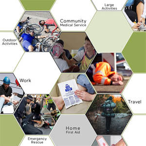 Botiquín de Primeros Auxilios Portátil para Emergencias al Aire Libre, Compacto, Ligero y Duradero, Bolsa de Suministros para Traumatismos, para Acampar, Viajar y el Hogar - Product Image 1