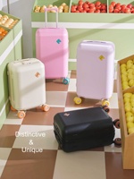 Valise à roulettes GEMULIN noire à double fermeture éclair, grande capacité, bagage cabine pour voyages d'affaires
