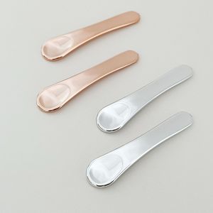 Applicateur électroplaqué de 6 cm pour crème de maquillage, bâton de maquillage en métal, accessoire cosmétique, outil de beauté, bâton de <span class=keywords><strong>massage</strong></span>, cuillère - Product Image 4