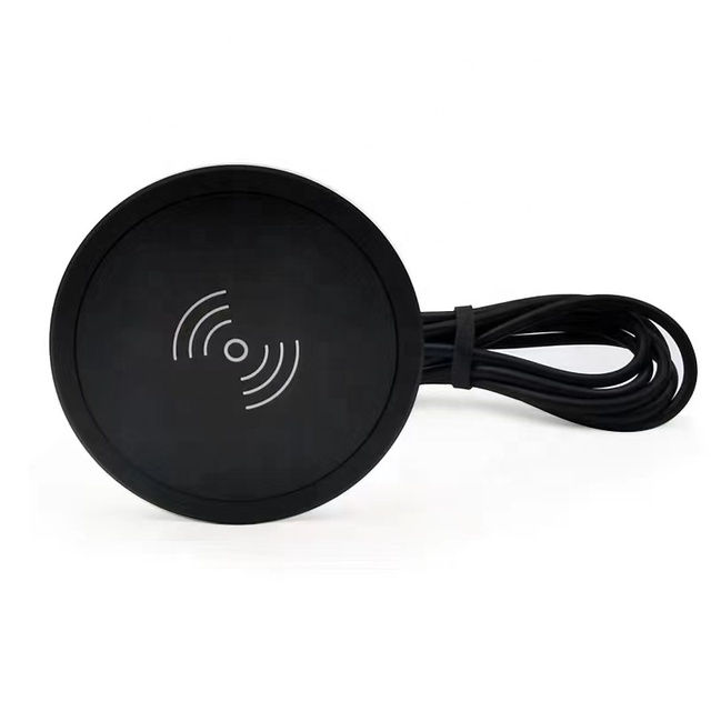 NEW ARRIVAL 60MM Wireless Mobile Charger Aluminum Bottom Box Wireless Charger/ Wireless Charging for Office/Hotel/Home/Market