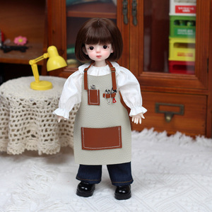 Ropa para muñecas BJD de 6 puntos, 30 cm, delantal de pequeño artesano, conjunto Lolita, vestido de moda, uniforme para niñas - Product Image 3