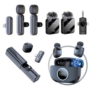 Microphone Lavalier Sans Fil Professionnel à Qualité Sonore Claire et Accessoires pour Réponse en Fréquence - Product Image 1