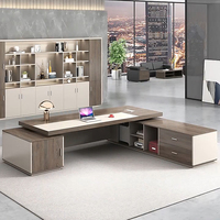 Escritorio Ejecutivo de Lujo para Oficina, Mesa de Escritorio, Jefe Ejecutivo, Muebles de Oficina, Ceo, Escritorio, Jefe de Oficina, Mesa de Escritorio, 2, 2