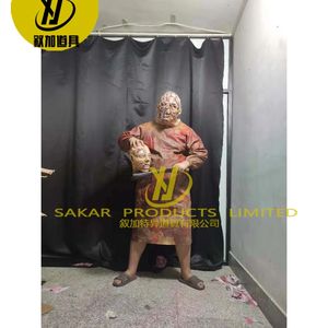 Disfraces de Halloween personalizados calavera y huesos hecho a mano Predator disfraz Cosplay dibujos animados tamaño real Alie Ns traje para adultos - Product Image 2