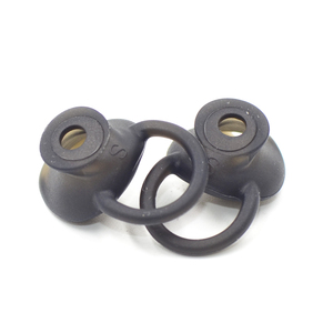 Defean Black Ear Buds Gel Tips Usable para Huawei <span class=keywords><strong>TalkBand</strong></span> B5 B 5 Pulsera inteligente Usable - Product Image 2
