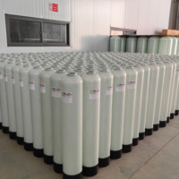Réservoir en FRP certifié NSF 844, 8x44 pouces, réservoir sous pression en fibre de verre pour système d'adoucisseur d'eau