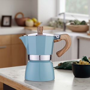 Cafetière à expresso classique italienne OEM en gros, cafetière à percolateur à poser sur le feu, cafetière à expresso portable, cafetière à expresso en aluminium - Product Image 1