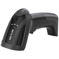 Lecteur de codes-barres sans fil NETUM 1D/2D 2.4G USB avec capteur CMOS, pivotant à 360°, portée de 100 m, garantie d'un an, en stock pour restaurants et supermarchés