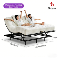 Cadre de lit intelligent multifonctionnel réglable - Lit intelligent en métal à levage automatique avec base de matelas pour chambre à coucher hôtel