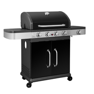 Parrilla de hierro fundido de alta calidad, 6 quemadores, encendido por pulso electrónico, barbacoa de carbón, plegable - Product Image 2