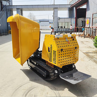Mini-dumper à chenilles en caoutchouc de 1200 kg pour petits travaux, à vendre