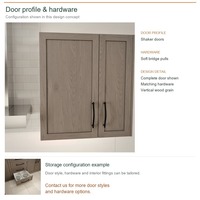 Armoire de cuisine Shaker en bois massif avec portes encadrées, aménagement en U, dimensions personnalisées, boîtes d'armoires en contreplaqué et rangement coulissant