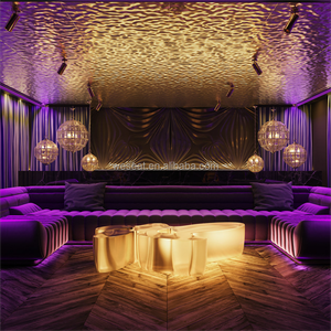 Meubles de bar ronds européens modernes personnalisables de luxe pour discothèque, KTV, hôtel, restaurant et utilisation en extérieur - Product Image 3