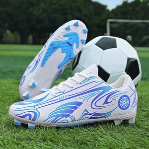 Nouvelles chaussures de football pour <span class=keywords><strong>enfants</strong></span>, style <span class=keywords><strong>crampons</strong></span>, antidérapantes, avec semelle extérieure à <span class=keywords><strong>crampons</strong></span> longs, tige en PVC, doublure en mesh, unisexe, printemps-automne, TPU - Product Image 1