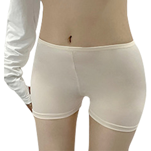 Pantalon de sécurité taille haute en soie glacée, coupe plate, 3 points, grande taille, leggings grande taille, pantalon de sécurité anti-usure - Product Image 1