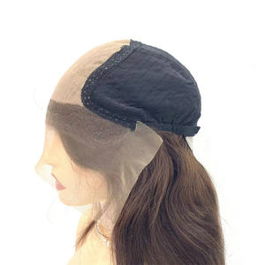 EMEDAダークブラウン生ベトナム髪シルクトップレースフロント女性ウィッグ - Product Image 1