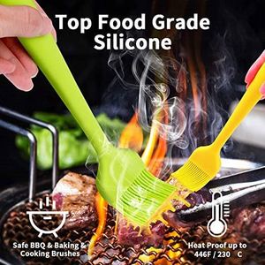 Heat Resistant Cooking Brush for <b>BBQ</b> Grill Baking Kitchen Brush for Oil Silicone Pastry Basting Brush - Product Image 5